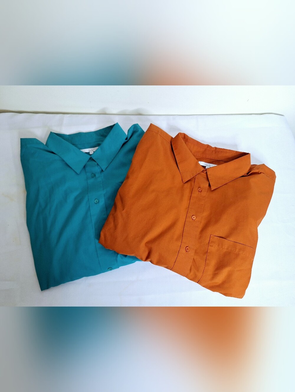 Foxcroft "The Fall Foxes" Plus-size long sleeve button-down shirt bundle.